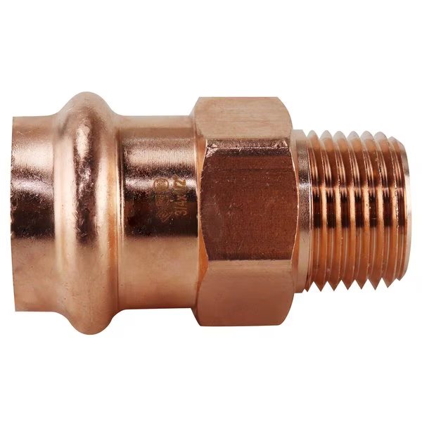 3/4 in. x 1/2 in. Copper Press x MPT Male Adapter, Copper Press By Tmg, Mfr#: XPRMA3412